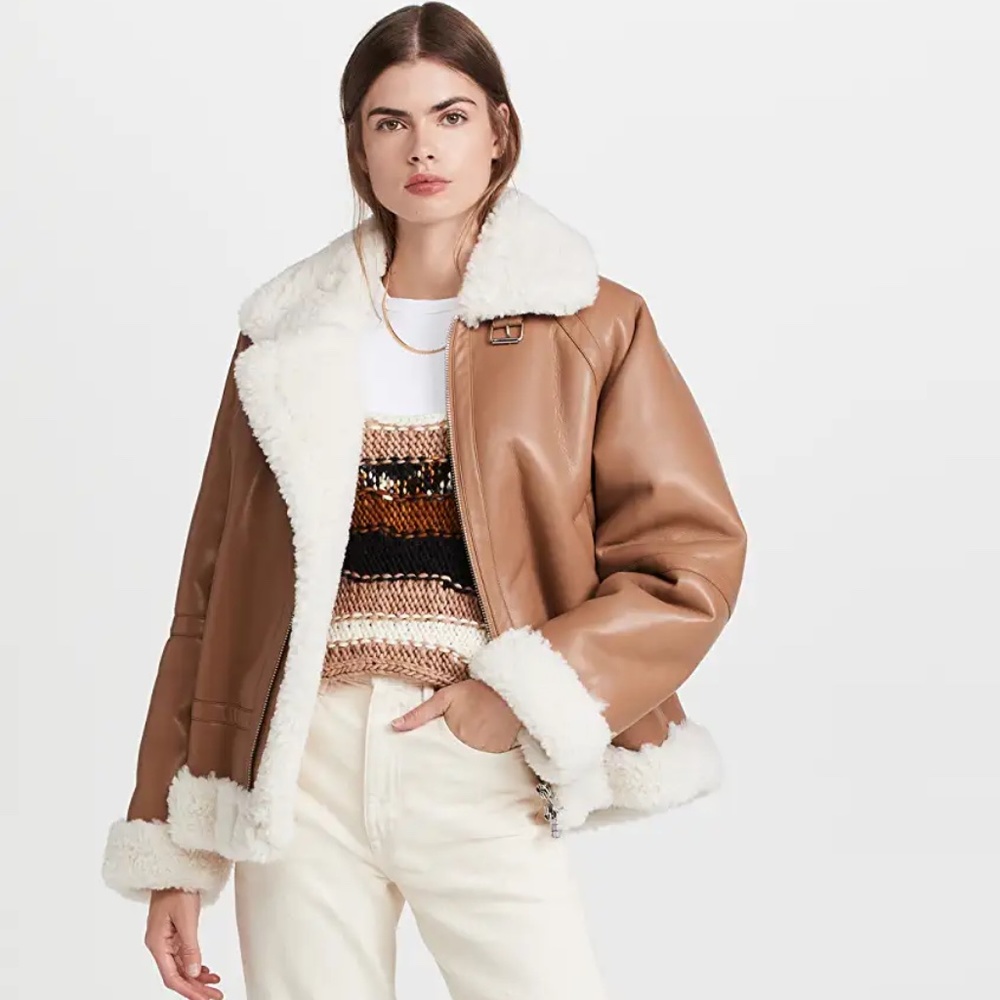 STAND STUDIO Rind Sherpa Jacket $795 - Picture 7 of 7